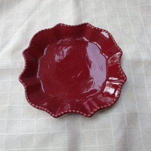 Red California Pantry decorative plate, use as a soap dish, candy dish.